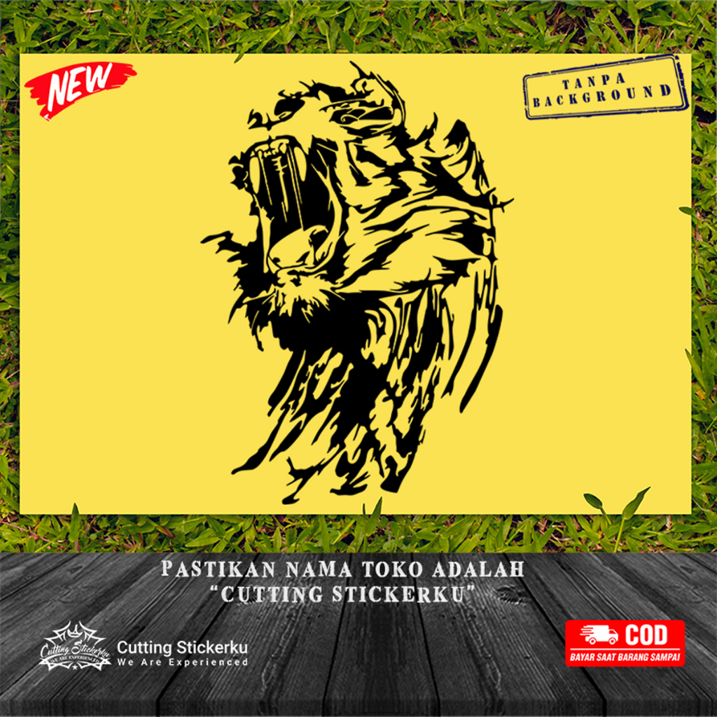 Cutting Stiker Roar Tiger Variasi Motor Mobil Sticker Tatto Harimau Keren