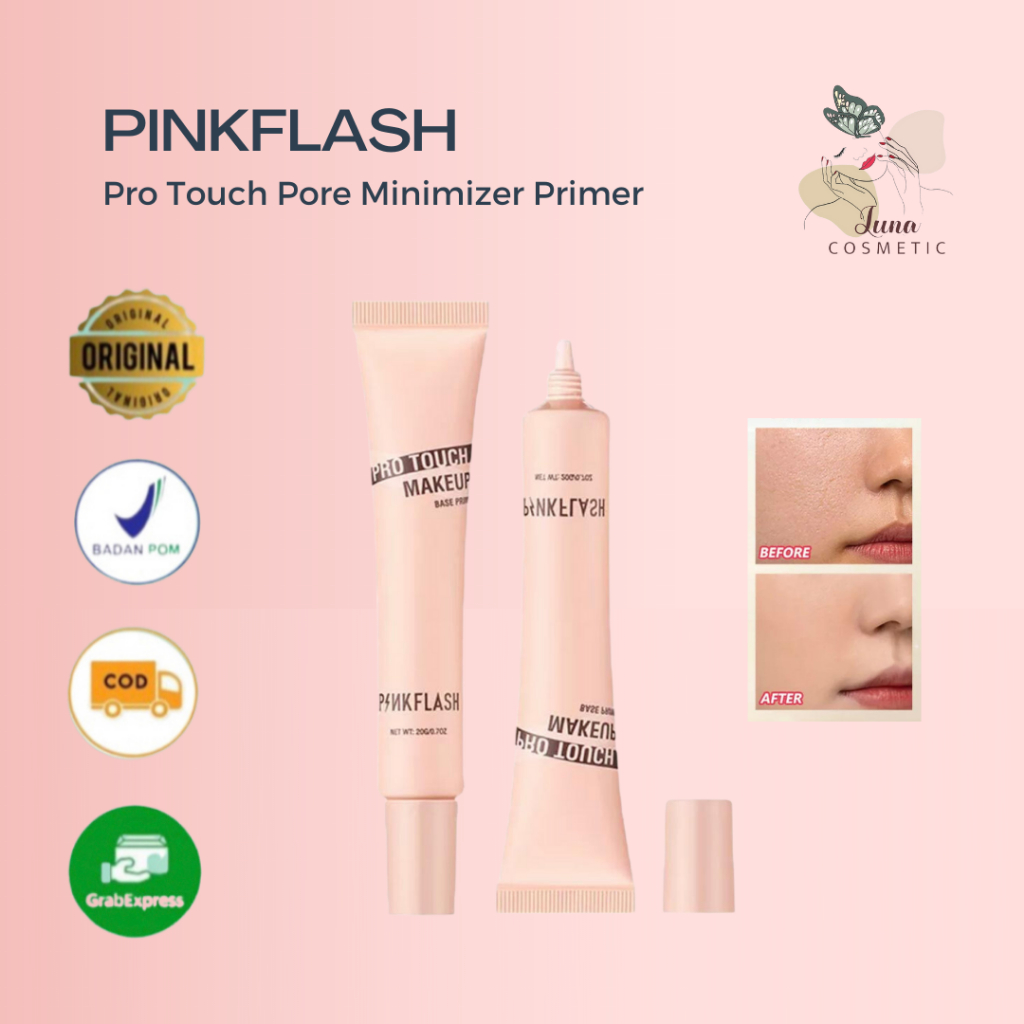 PINKFLASH Pro Touch Pore Minimizer Primer Matte Poreless Smooth Fine Line Soft-focus Blurring Mattifying