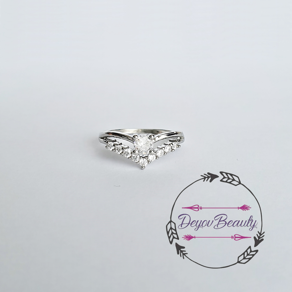 Silver 925 Diamond Ring Cincin Berlian - DYR024 Joey Ring