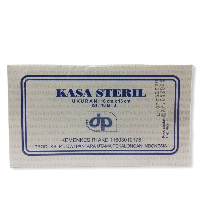 Kasa Steril DWIPA 16x16 cm / Kassa seteril / verban steril isi 16