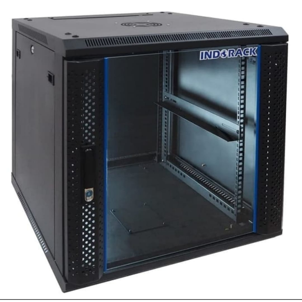 INDORACK WALLMOUNT RACK SERVER 550MM 12U SINGLE DOOR WIR5512S 12u WALLMOUNT WIR 5512S 12U