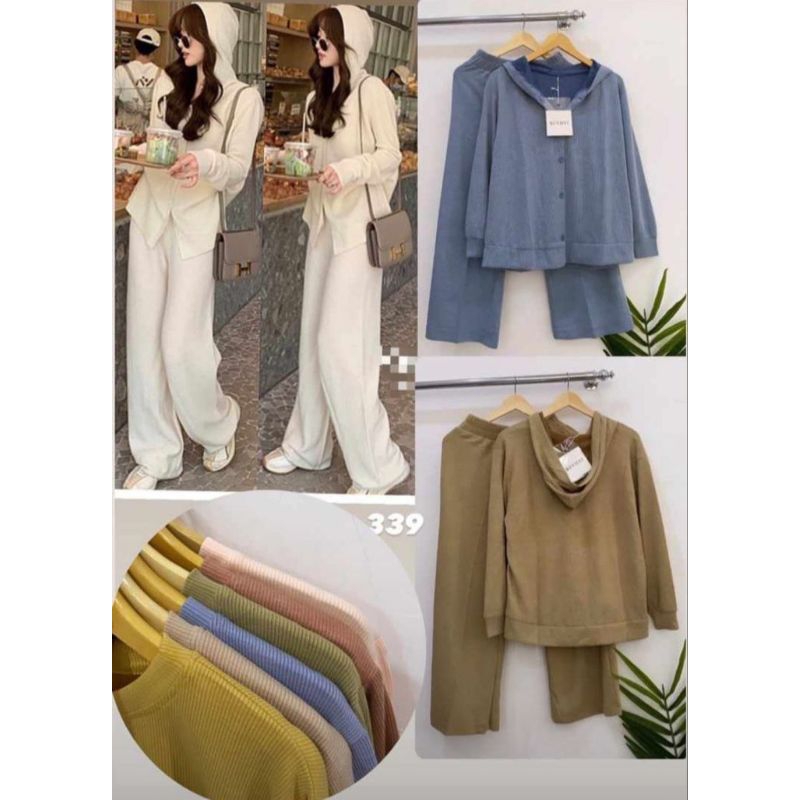 Kuyifei 339//Setcel rajut premium//Setelan celana wanita//One set jumbo//One set rajut premium//paka