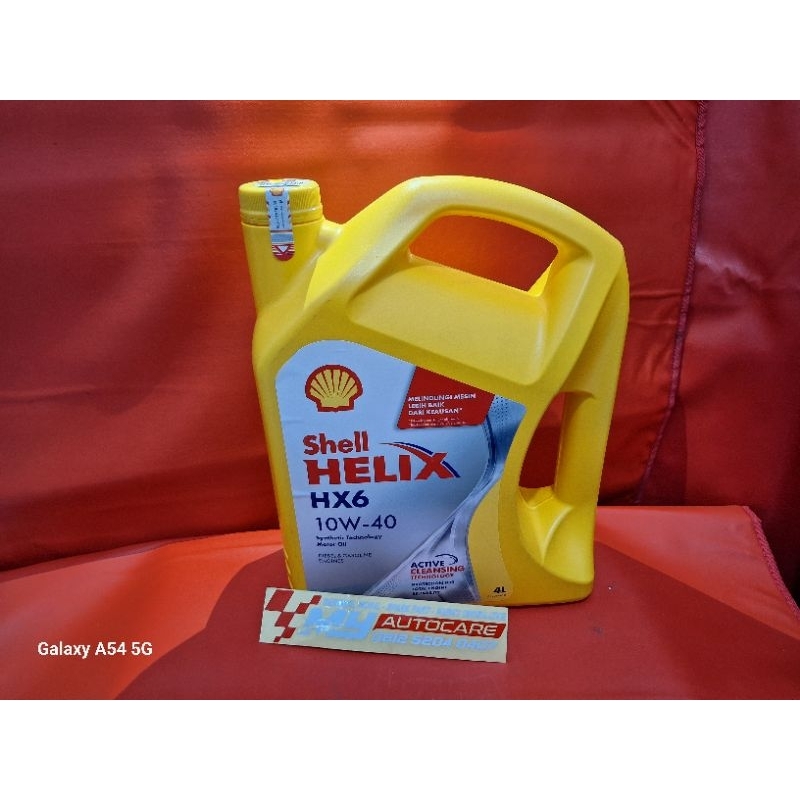 OLI MESIN MOBIL SHELL HELIX HX6 10w-40 4Liter