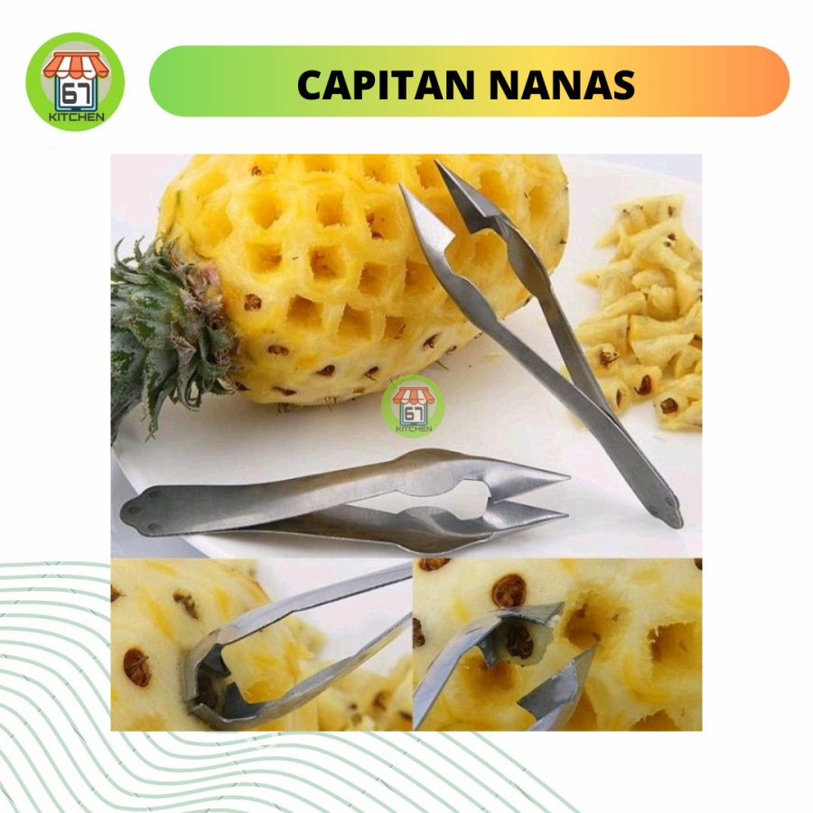 Capitan Mata Nanas Alat Pencabut Mata Nanas Pengupas Mata Nanas