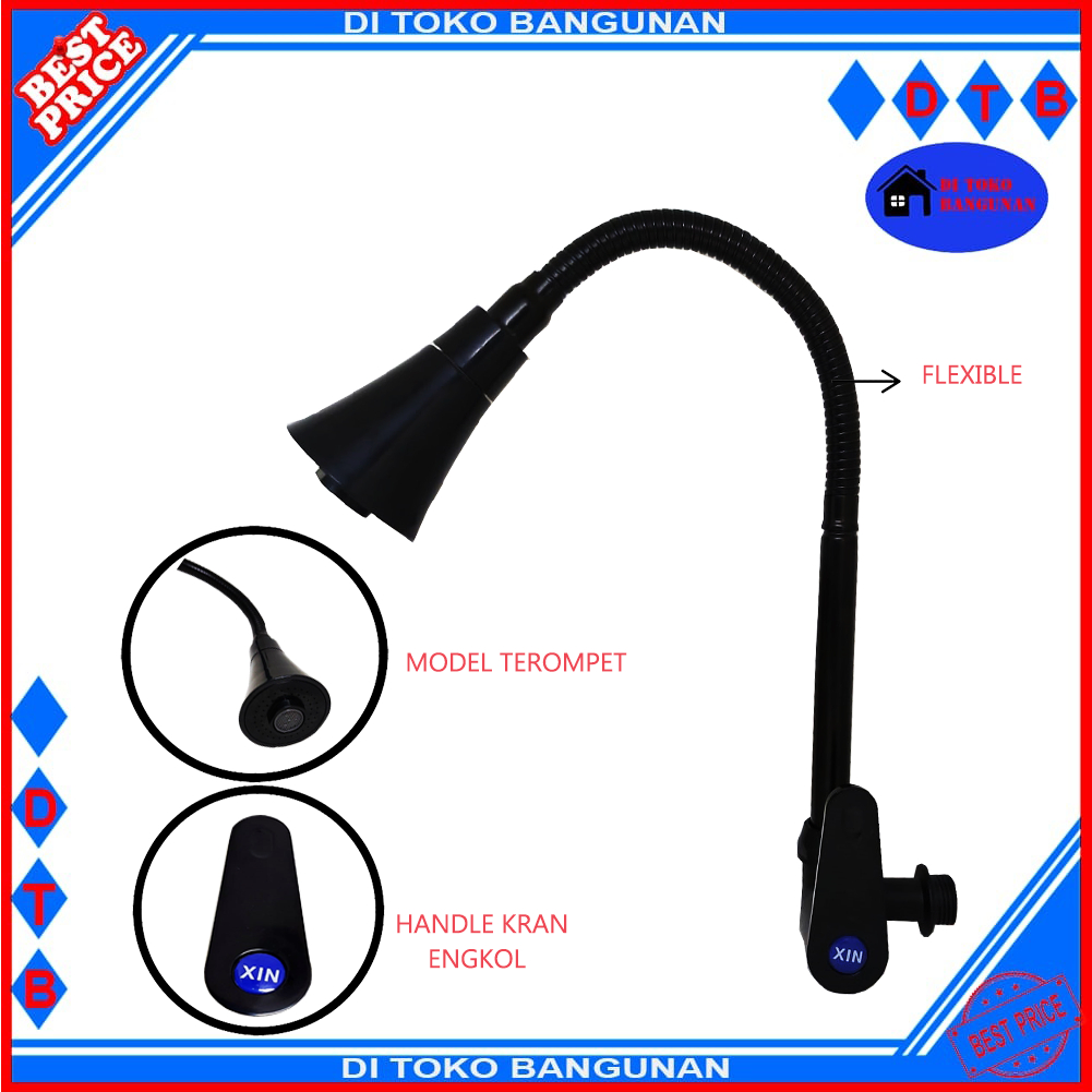 Kran Angsa Flexible Besar Terompet Engkol Tipe XIN 205-H3 Kran Air
