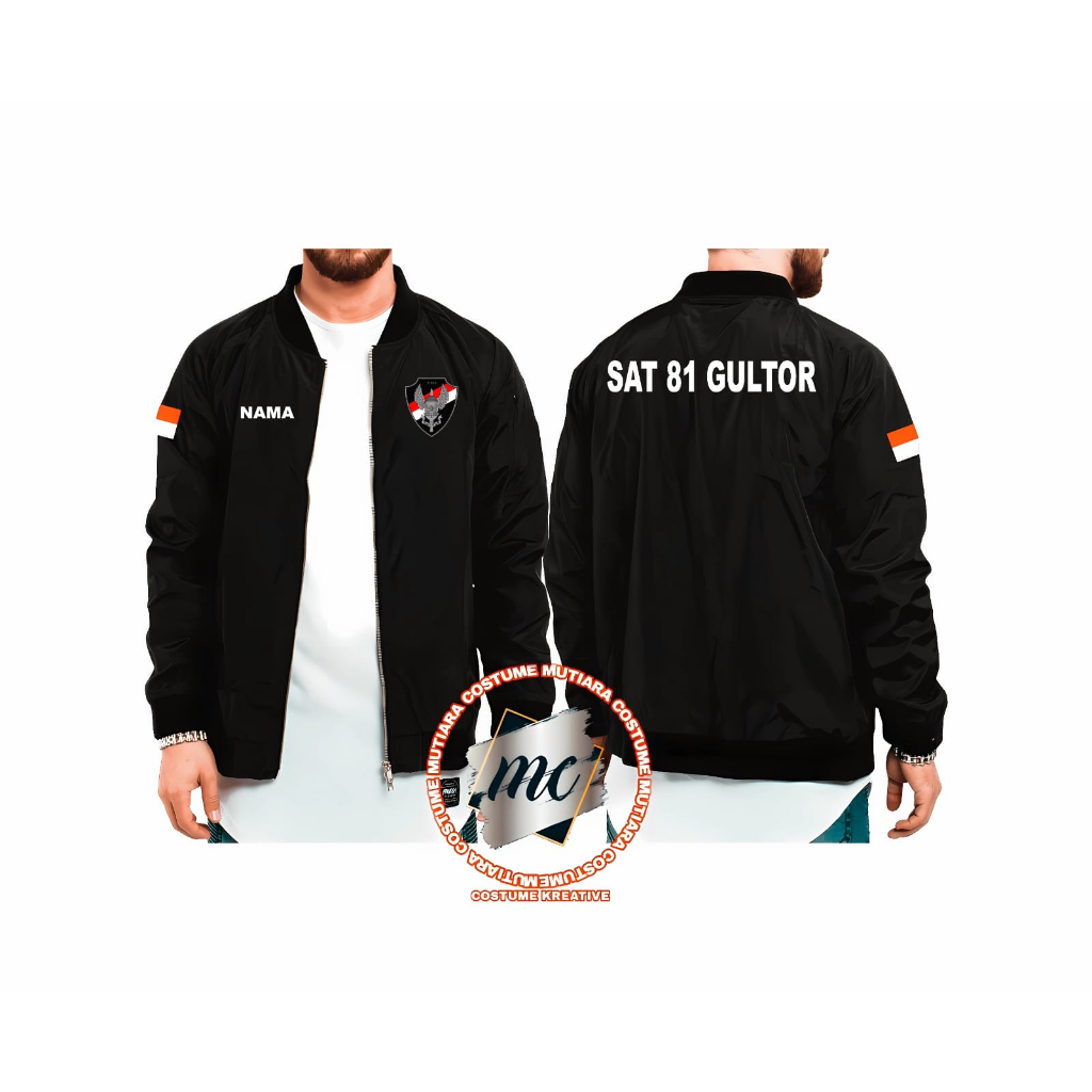 JAKET BOMBER SAT 81 GULTOR WARNA HITAM