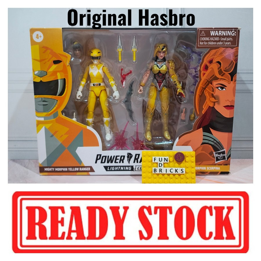 Hasbro Power Rangers Mighty Morphin Yellow Ranger & Scorpina