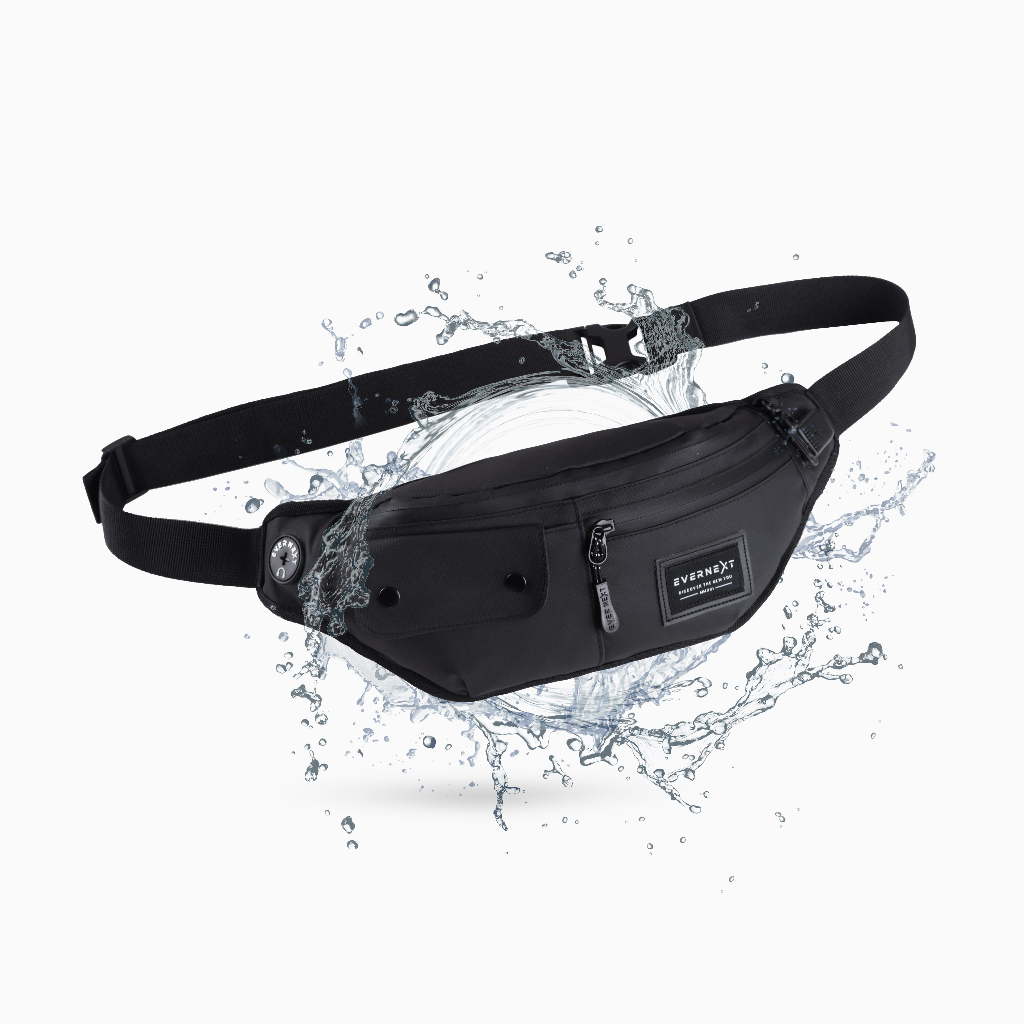 	 Evernext - Tas Selempang Pria Anti Air Waist Bag Noah Waterproof Tas Selempang Pria Anti Maling Tas Slempang Distro Pria	