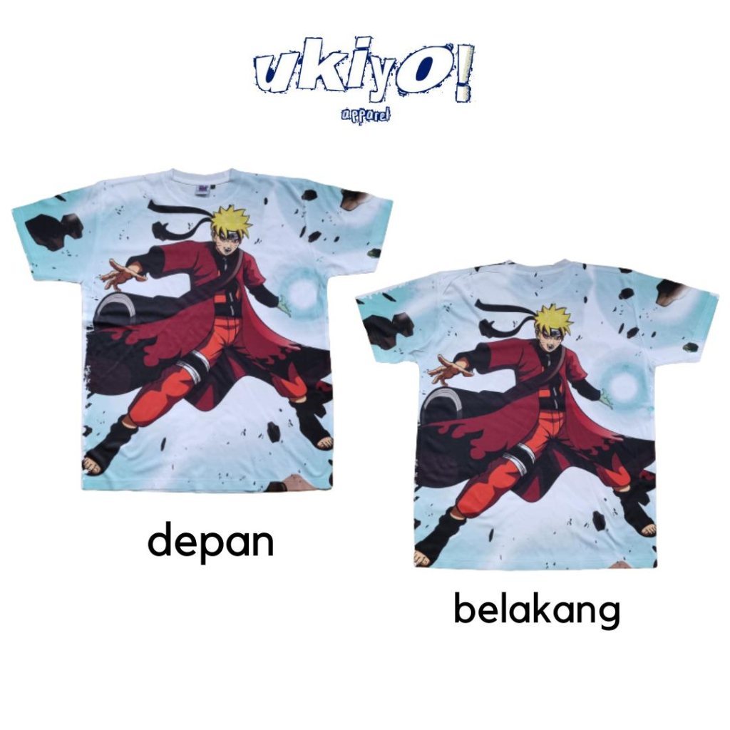 KAOS TAG THAILAND NARUTO SENNIN MODE AOP (ALL OF PRINT) | KAOS CARTOON KARTUN ANIME KOMIK COMIC FULL