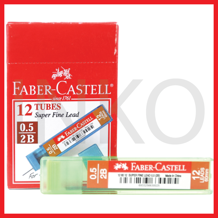 

FABER CASTELL SUPER FINE LEAD ECO 2B 0.5MM TUBE GREEN 12TUBES