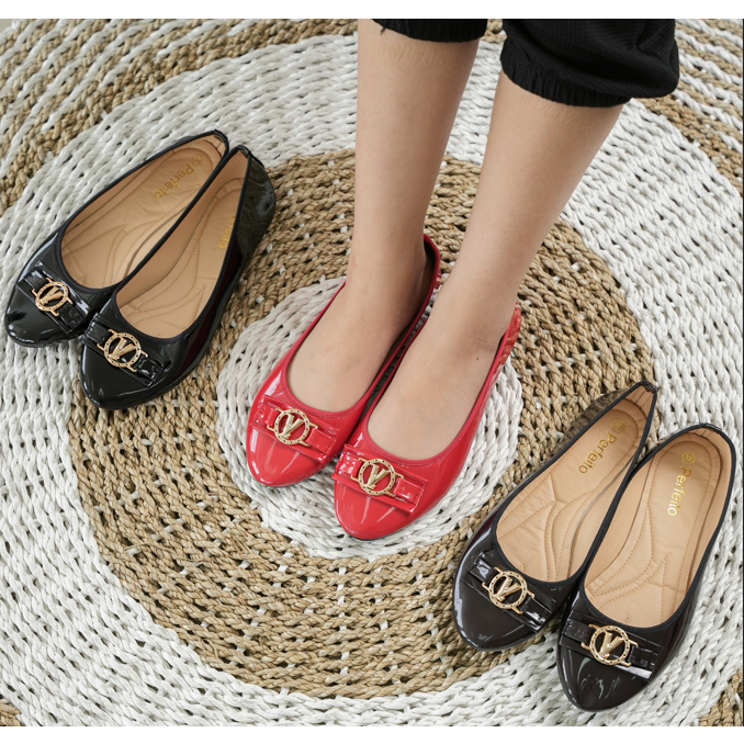 Flatshoes V - Sandal Flatshoes Wanita 5426 (36 - 42)