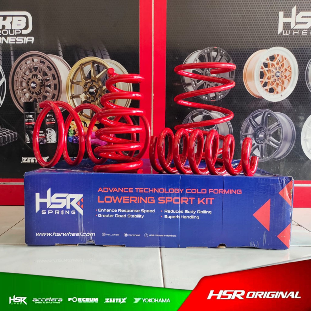 Per Ceper Mobil Honda Jazz RS GE8 GK5 Tahun 2007 s/d 2014 Lowering Sport Kit HSR Spring Anti Limbung