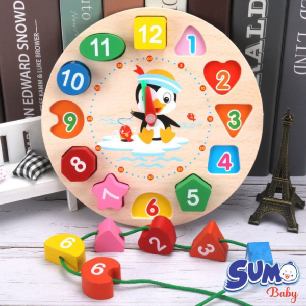 

Anak Murah Edukasi Puzzle Dijual Kayu Bentuk Geometri Angka Bayi Mainan Jam Belajar