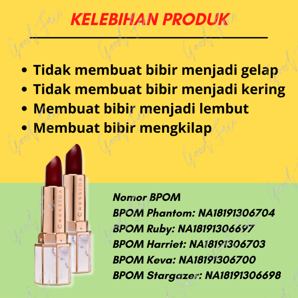 CRESSIDA Lipstick 4,3 gr - Super Moist and Longlast