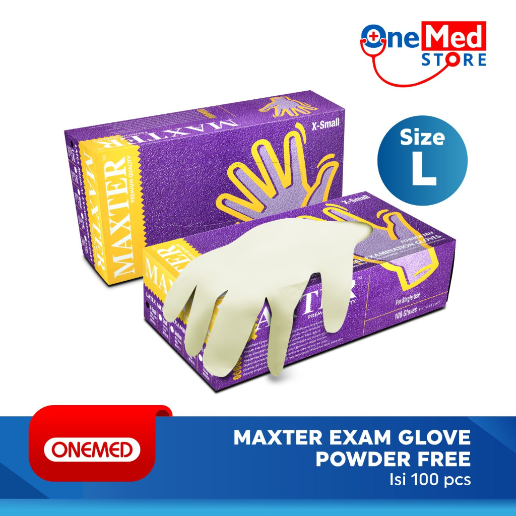 Sarung Tangan Maxter Exam Glove Non Powder OJ