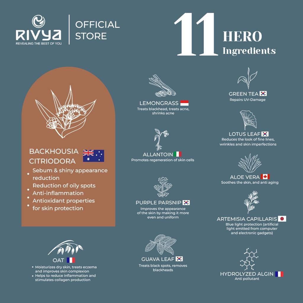 Rivya Backhousia Day Infused Serum 20ml