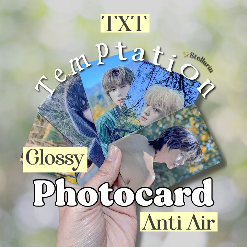 [READY] TXT Temptation Photocard 2023 Glossy 2 Sisi Tahan Air Yeonjun Soobin Beomgyu Taehyun Huening