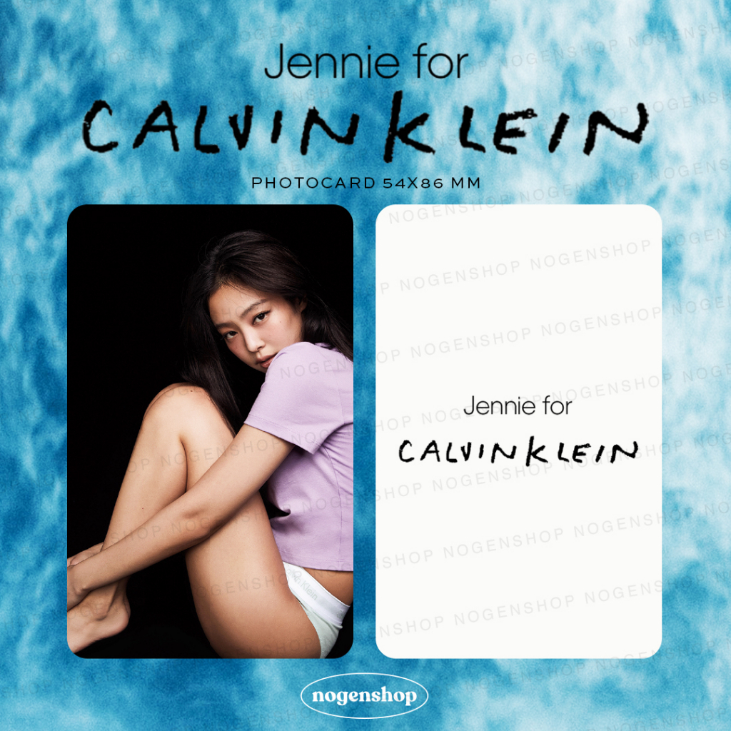 [UNOFFICIAL/FANMADE] PHOTOCARD PC BLACKPINK BP JENNIE FOR CALVIN KLEIN