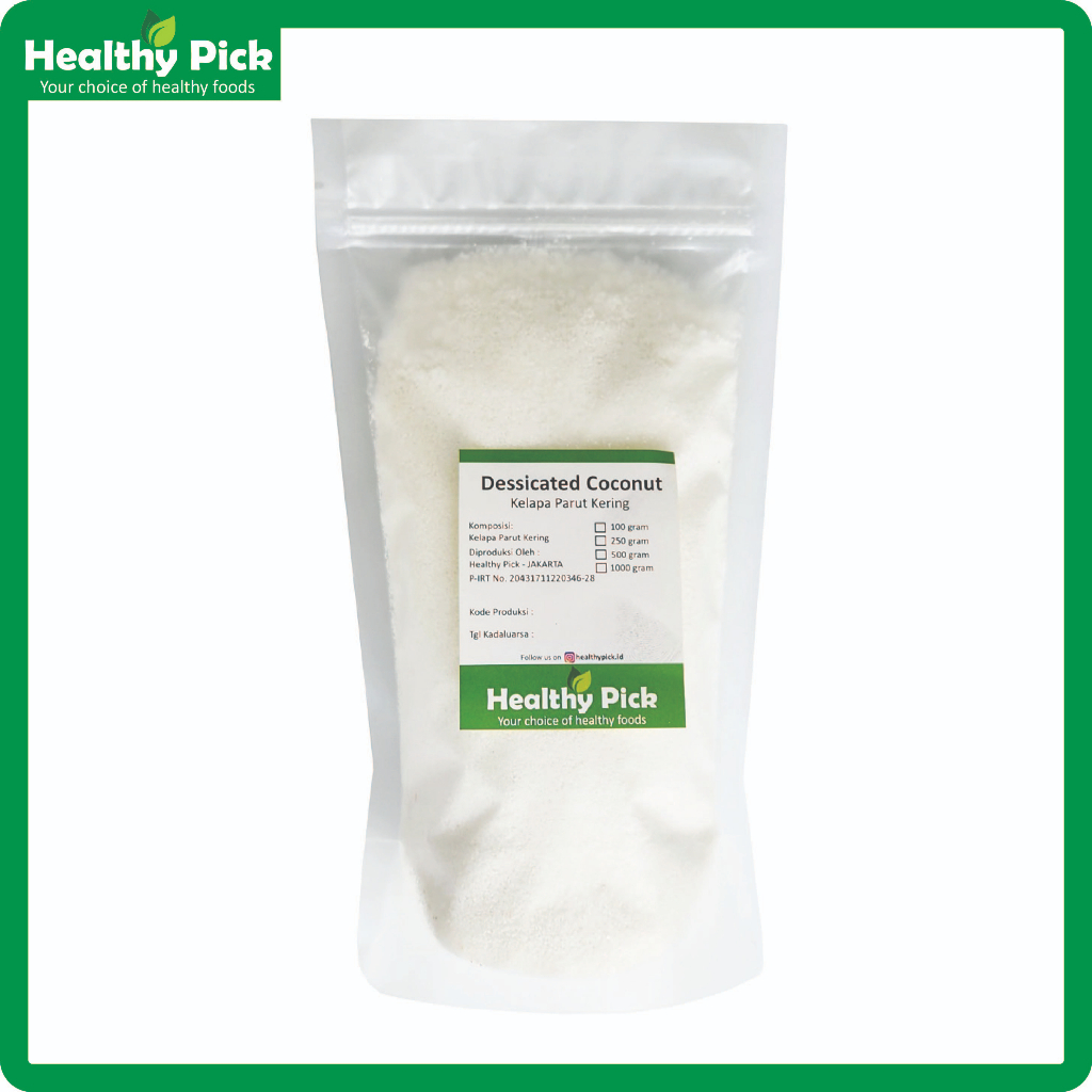 

Dessicated / Desicated Coconut ( Kelapa Parut Kering) 500gr