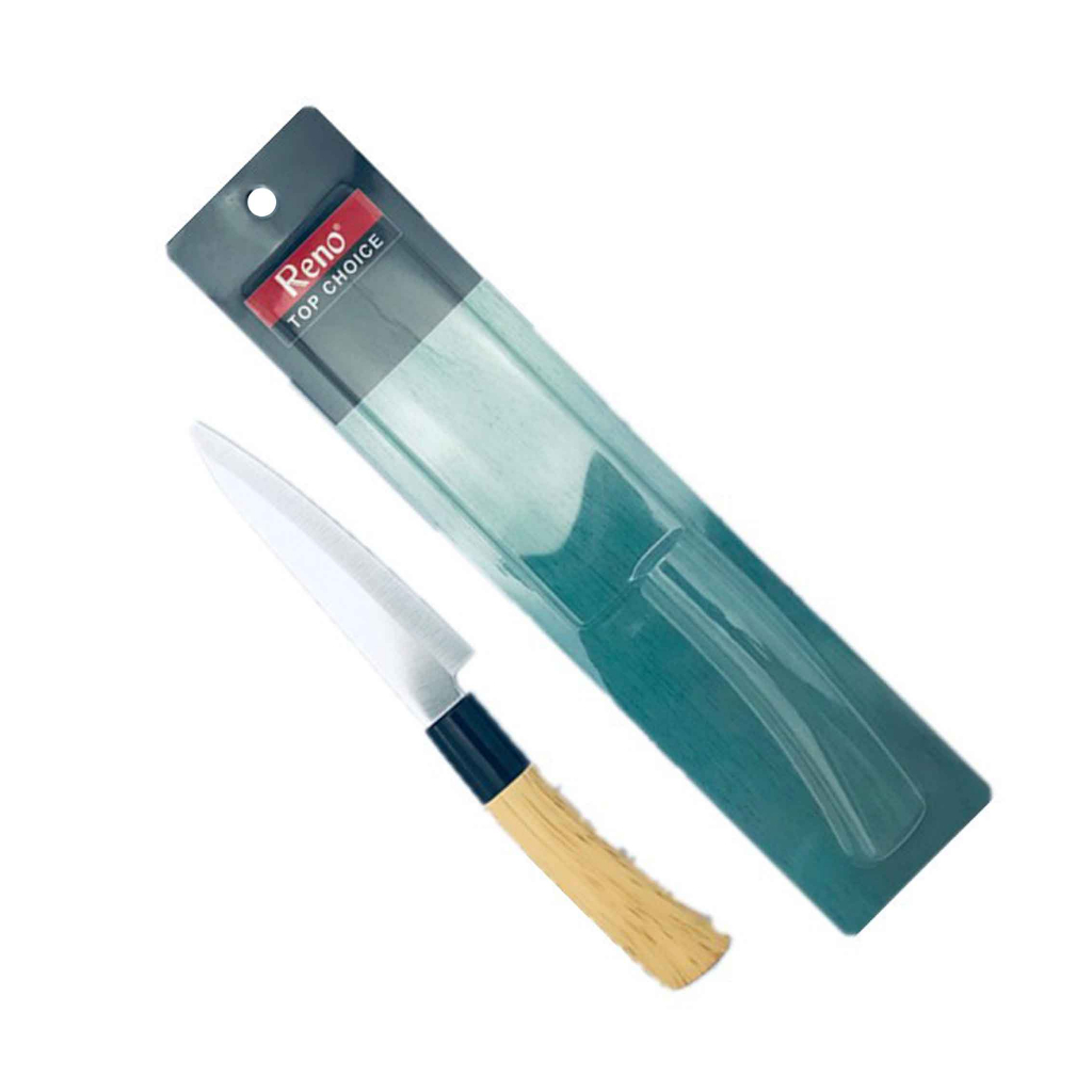 Reno / Pisau Dapur Stainless Steel / Gagang Kayu / KNA-832