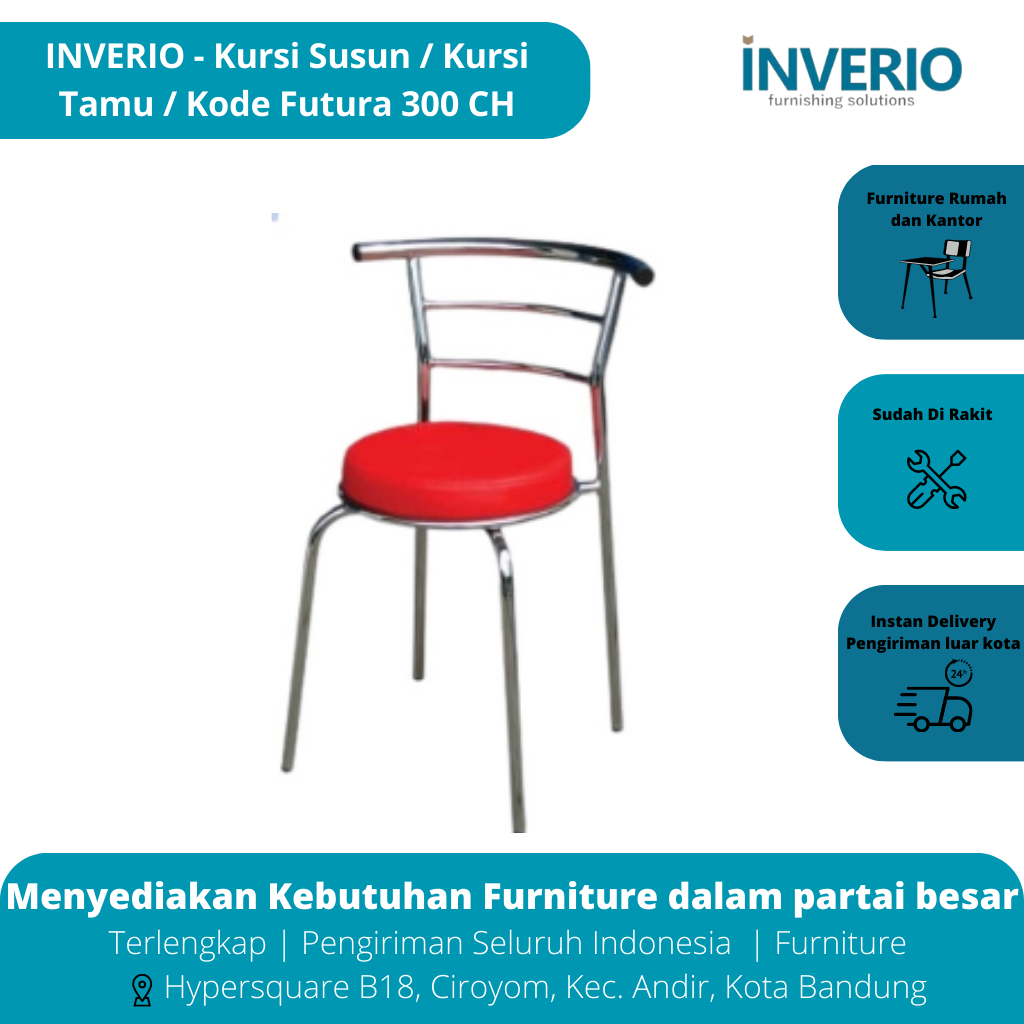 INVERIO - Kursi Susun / Kursi Tamu / Kode Futura 300 CH