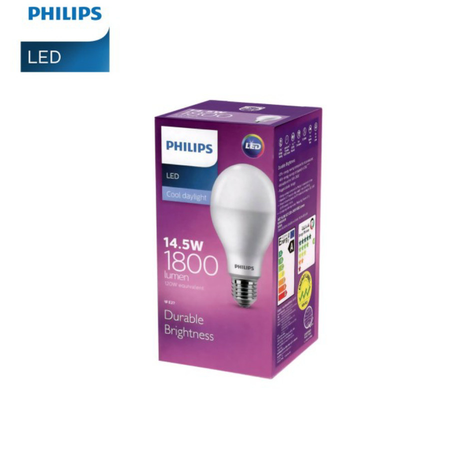 philips led bulb 14.5w cooldaylight / putih
