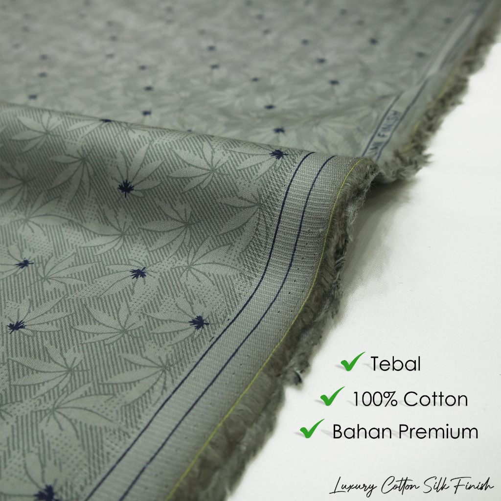 [NEW ARRIVAL] LUXURY COTTON SILK PRINTED MOTIF PER 0.5M KATUN satin DENGAN MOTIF TERBARU DAN TERMURAH UNTUK KEMEJA