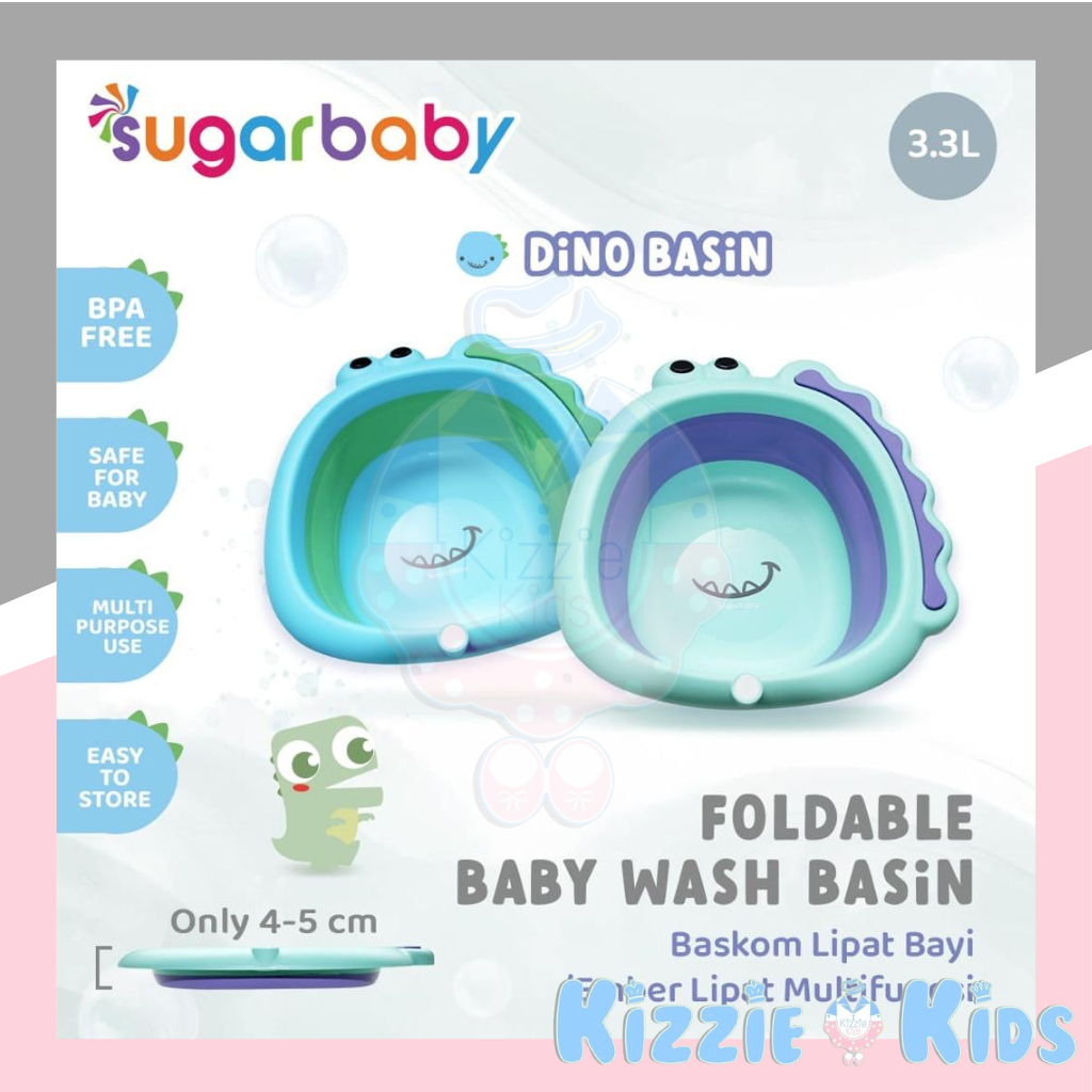 Sugarbaby Foldable Baby Wash Basin/Baskom Lipat Bayi/Ember Lipat Multifungsi