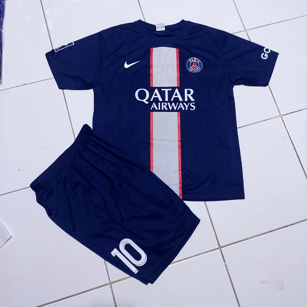 SETELAN BAJU BOLA PSG MBAPPE NEYMAR MESSI/JERSEY NEYMAR/JERSEY BOLA NEYMAR MBAPPE MESSI