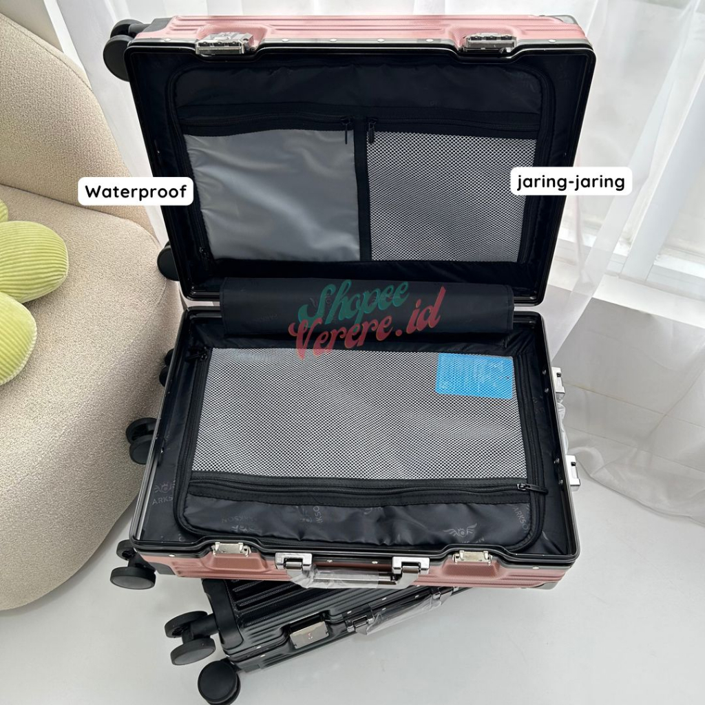 Koper Parkson ALEXA Series Cabin 20 Inch Koper Bagasi 24 Inch TSA Lock Frame Aluminium SuitCase