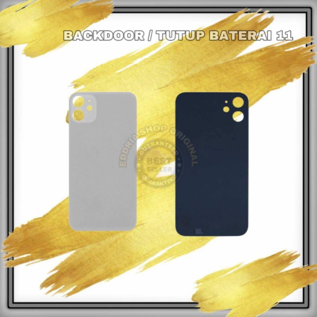 BACKDOOR  / TUTUP BATERAI / BACK COVER / BACK GLASS IP 11 ORIGINAL NEW
