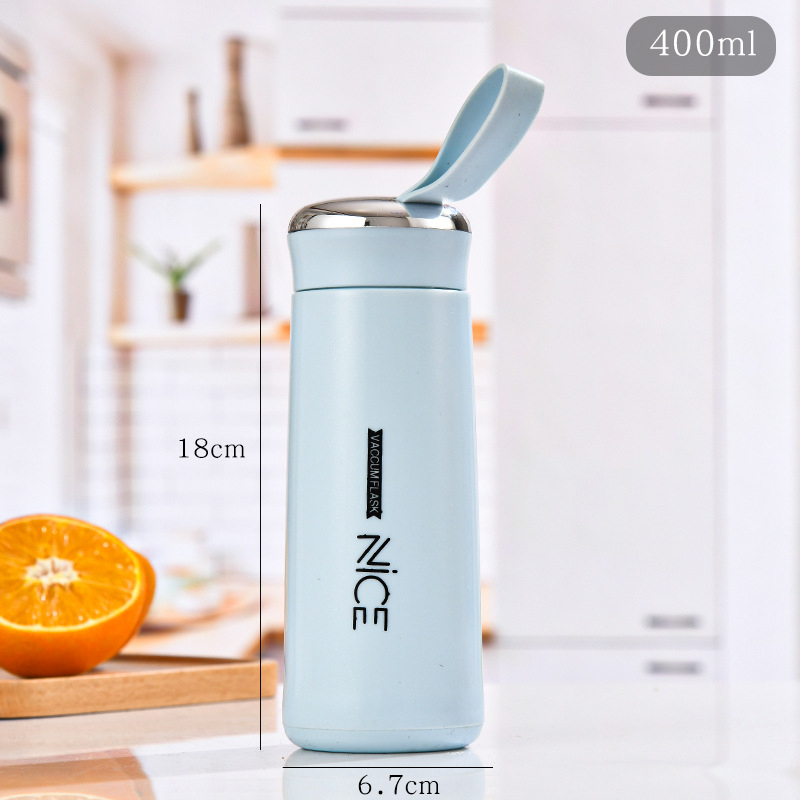 Botol minum Nice Import 400ml Botol Minum Kaca Bening Termos Nice BPA FREE