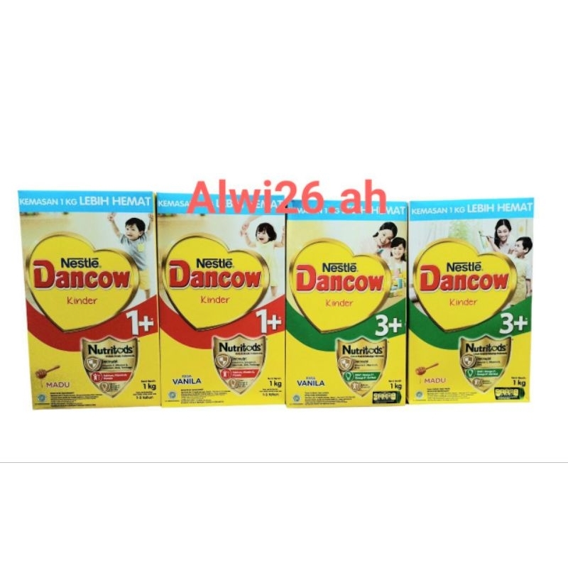 Dancow 1+ &amp; 3+ &amp; 5+ madu/vanila 800gr/ 1kg
