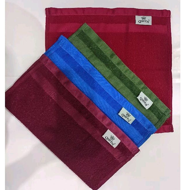 jepara-ns SAPU TANGAN PELANGI ANEKA WARNA POLOS SAPU TANGAN KECIL BABY WASH CLOTH BABY GROW WASHLAP