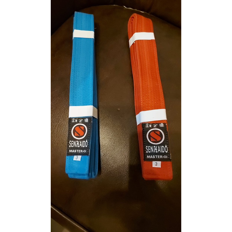 SABUK PERTANDINGAN KARATE MERAH BIRU SENKAIDO/MUVON