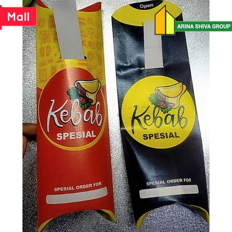 

100 LEMBAR KERTAS KEBAB TARIKAN UKURAN 25 × 9,5 CM HIGH QUALITY PAPER CRAFT TEBAL PRODUK TERBARU | KOTAK KEBAB KEKINIAN | DUS KEBAB VIRAL TIKTOK | KEMASAN KEBAB KEKINIAN | BOX KEBAB VIRAL | ARINA SHIVA GROUP 5996