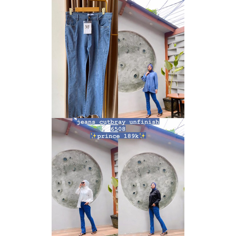 Jeans Unfinish Cutbray Premium