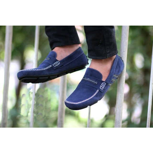 MS Shop - TERBARU Sepatu Selop Kasual Pria Uno Moccasin Slip on Casual Santai Kondangan COD