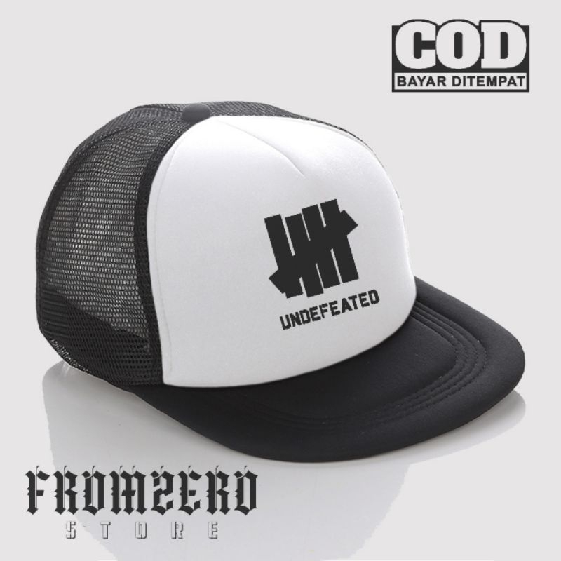 Topi Snapback Jaring Distro / Topi Snapback Trucker - Topi  Logo UNDEFEATED