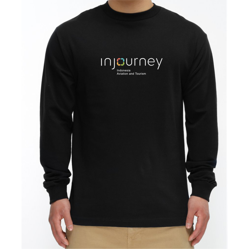 T-SHIRT KAOS LENGAN PANJANG INJOURNEY INDONESIA AVIATION AND TOURISM