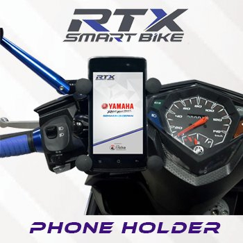 Standing Phone Holder Dudukan HP Stand USB Charging Anti Air Nmax Aerox Vario PCX