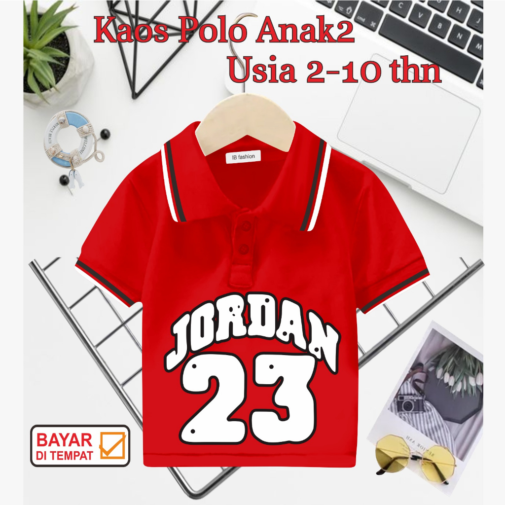 ((IB))KAOS ANAK2 KERAH POLO/JORDAN DIGITAL SABLON