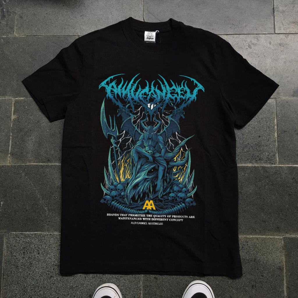 Kaos Metal King Of Hell / Distro / Streetwear/  Kaos Distro Pria Original Full Tag / Kaos / Baju Kao