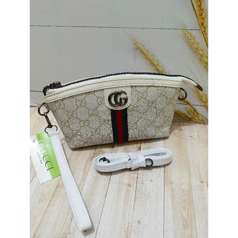 Slingbag Mini Wanita Murah / Tas Perahu Free Tali Panjang Dan Tali Pendek