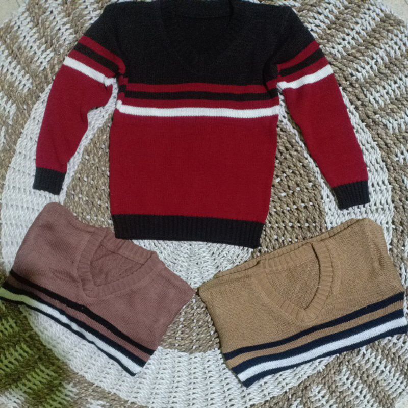 Sweater Rajut Anak Laki Laki:4-5 Thn