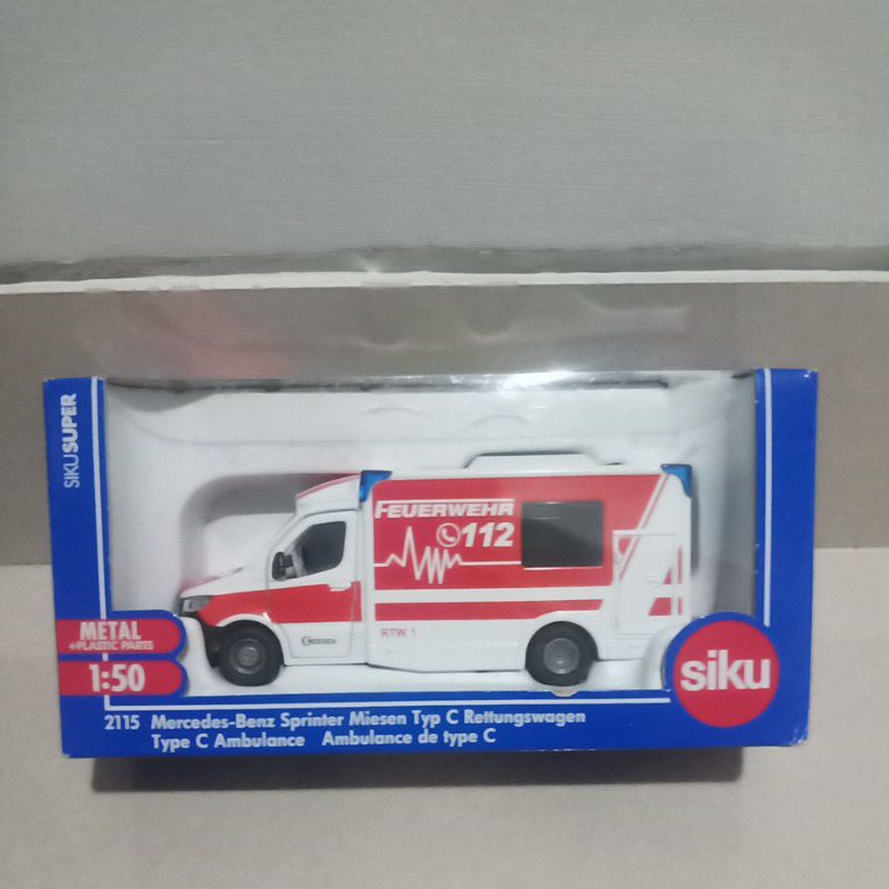mercedes benz sprinter ambulance type c siku metal