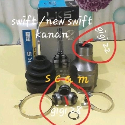 Cv Joint Dalam Inner As Roda Depan Dalam Suzuki Swift & New Swift Kanan