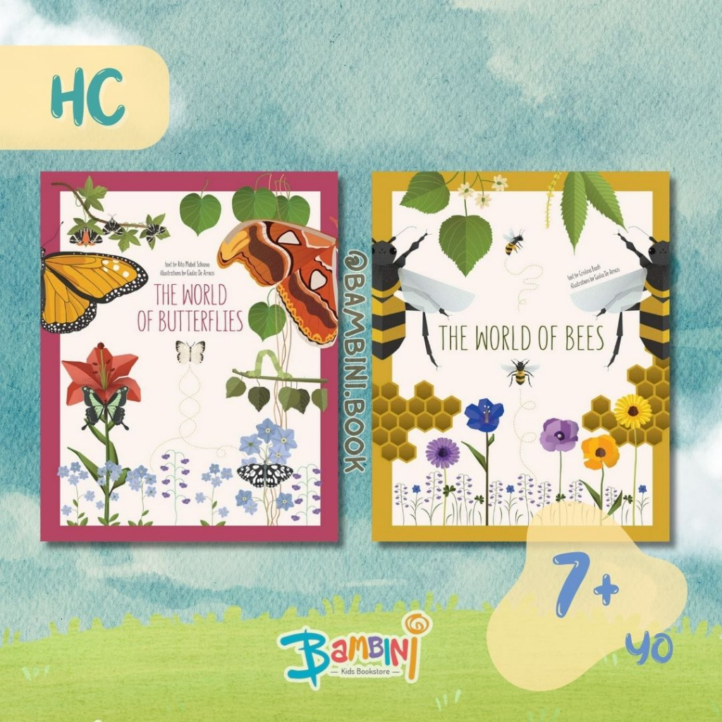 [Ready - Hard Cover] The World of Butterflies & The World of Bees