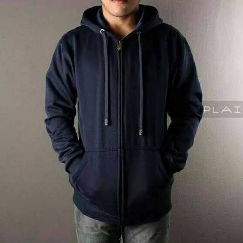 Hoodie Zipper / Sweater Resleting / Jaket Polos Unisex Size M - XXL