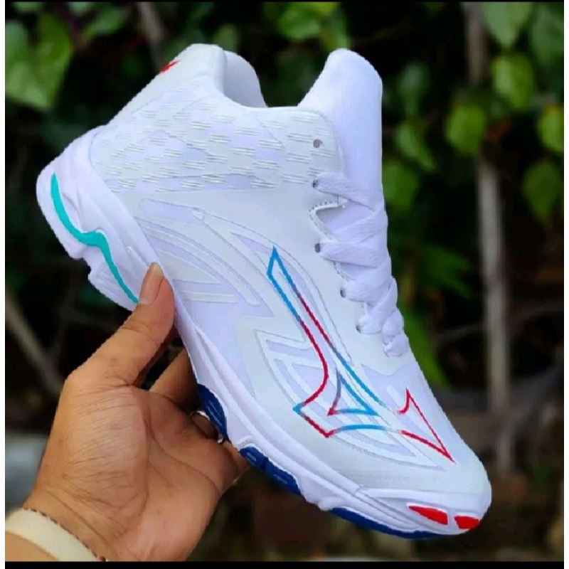 Sepatu Voli Wanita Mizuno Putih Wlz7 Sepatu Volli Putih Mizuno Wanita 37-40